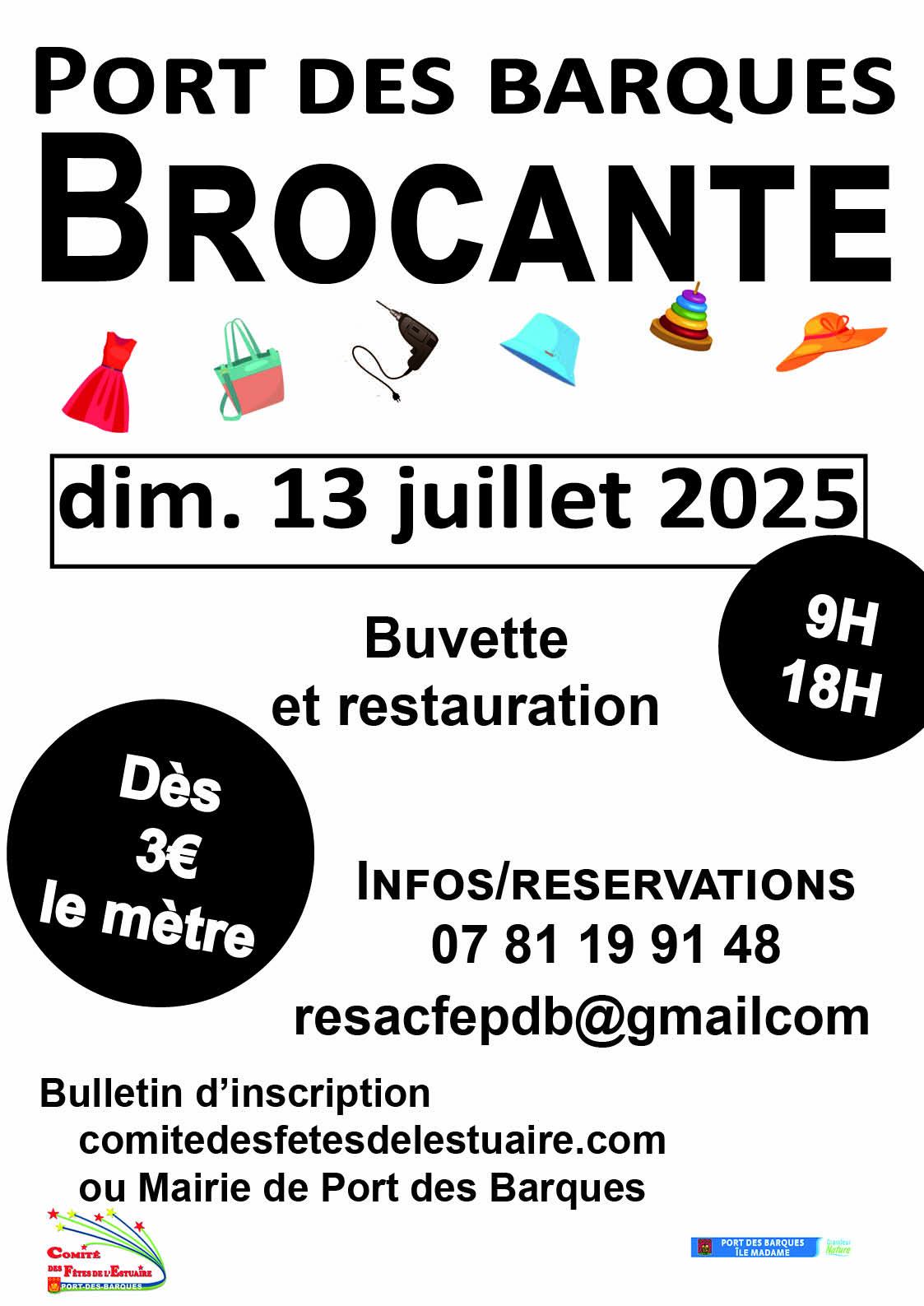 2025 brocante port des barques